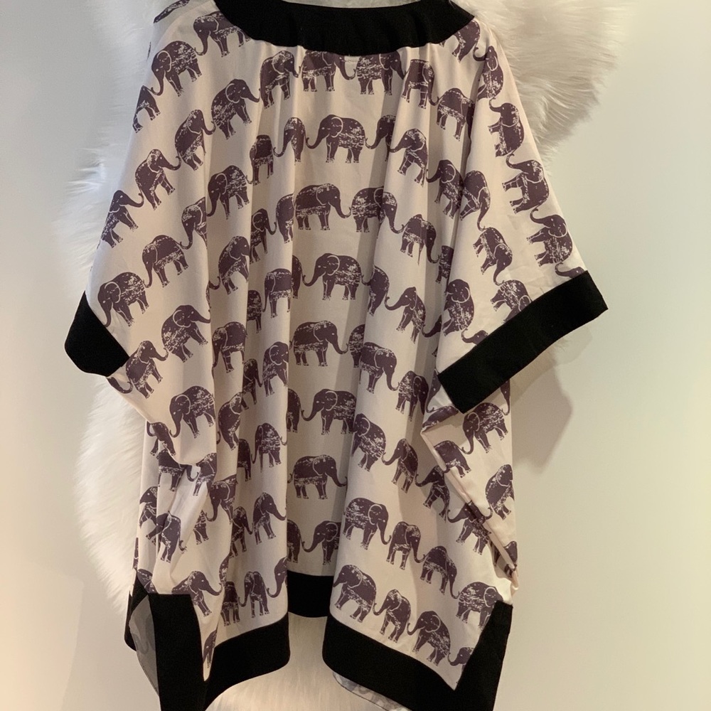 Elephant printed tunic by Steve Madden